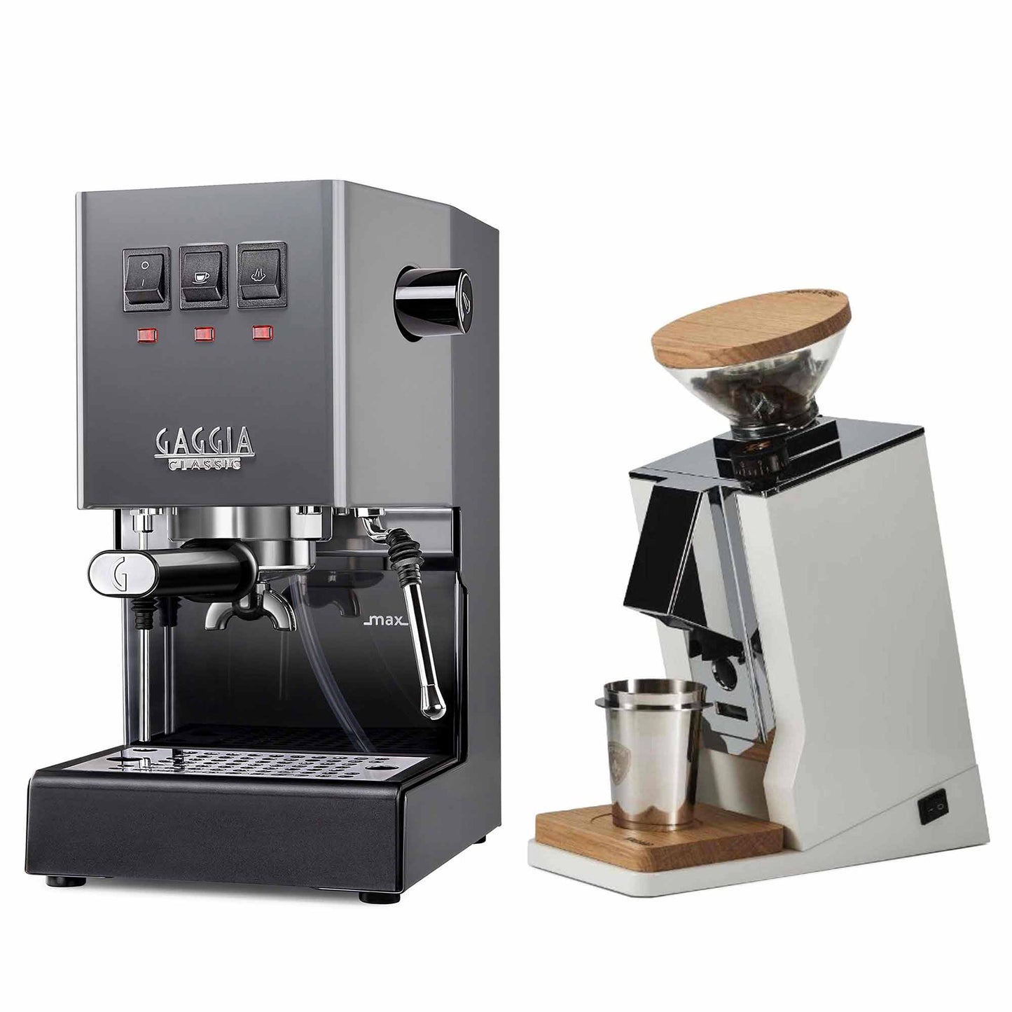 New - Gaggia Classic Evo Pro & Eureka Oro Single Dose Espresso Machine Package