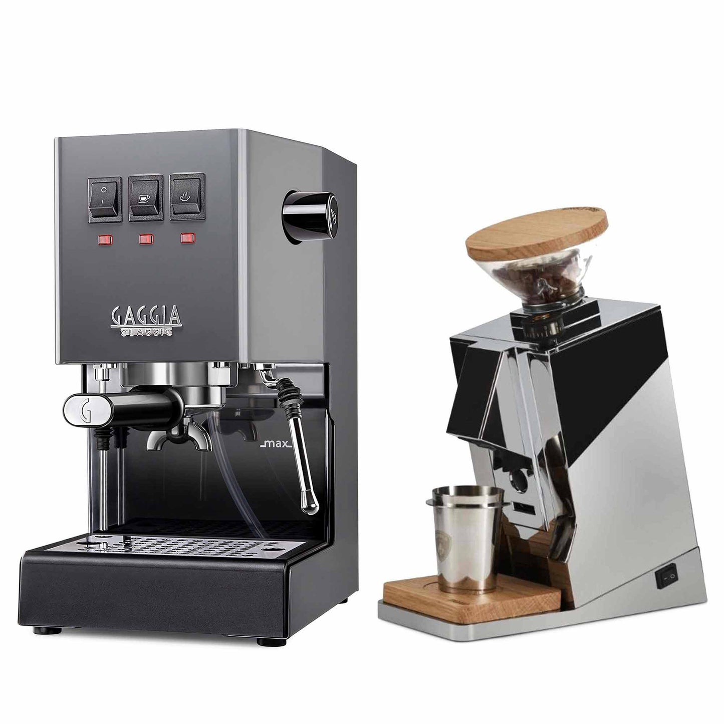 New - Gaggia Classic Evo Pro & Eureka Oro Single Dose Espresso Machine Package