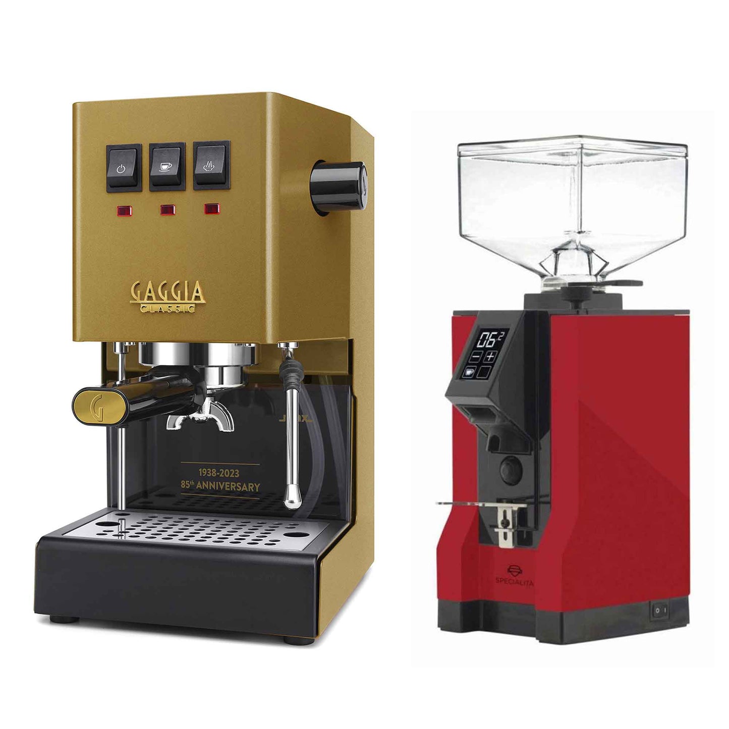 New - Gaggia Classic Evo Pro & Eureka Mignon Specialita Espresso Machine Package