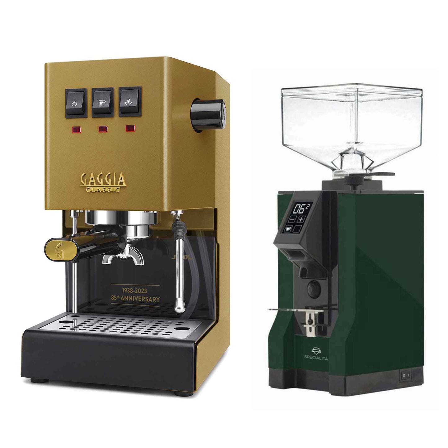 New - Gaggia Classic Evo Pro & Eureka Mignon Specialita Espresso Machine Package