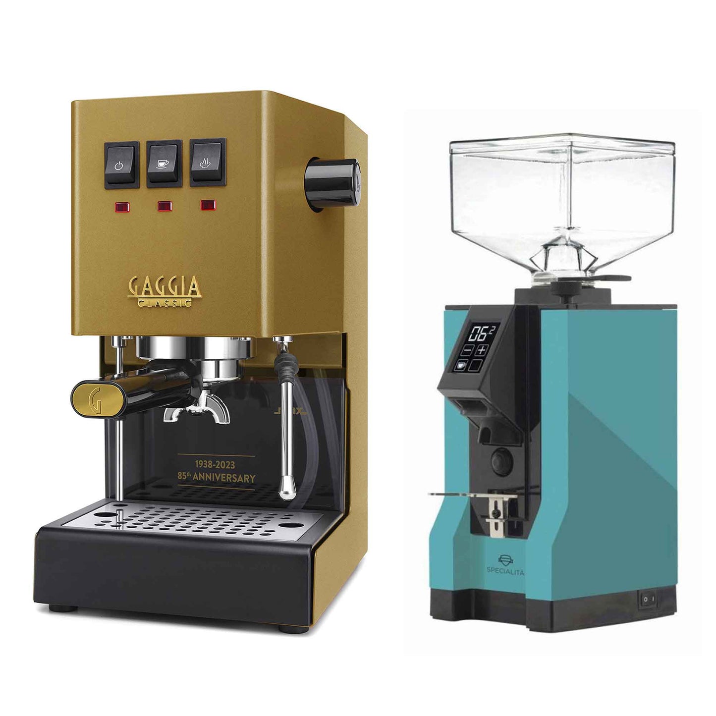 New - Gaggia Classic Evo Pro & Eureka Mignon Specialita Espresso Machine Package