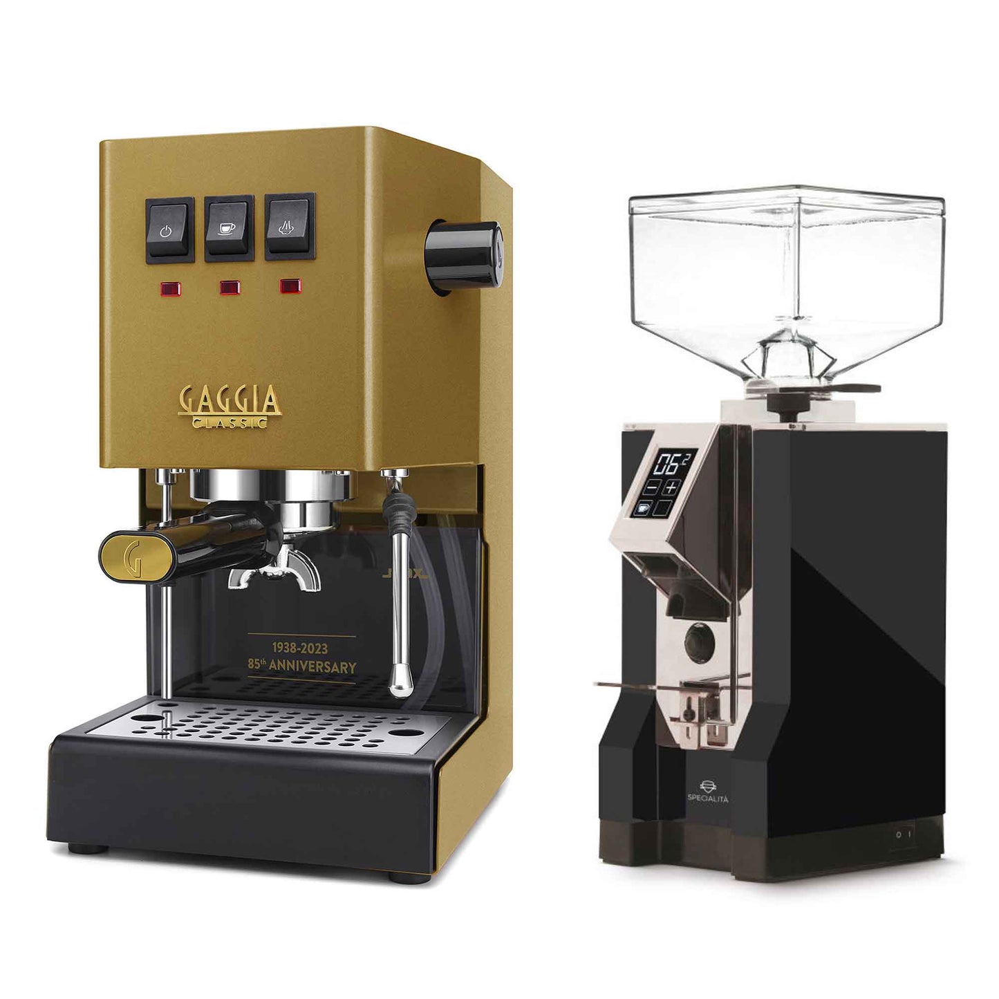New - Gaggia Classic Evo Pro & Eureka Mignon Specialita Espresso Machine Package