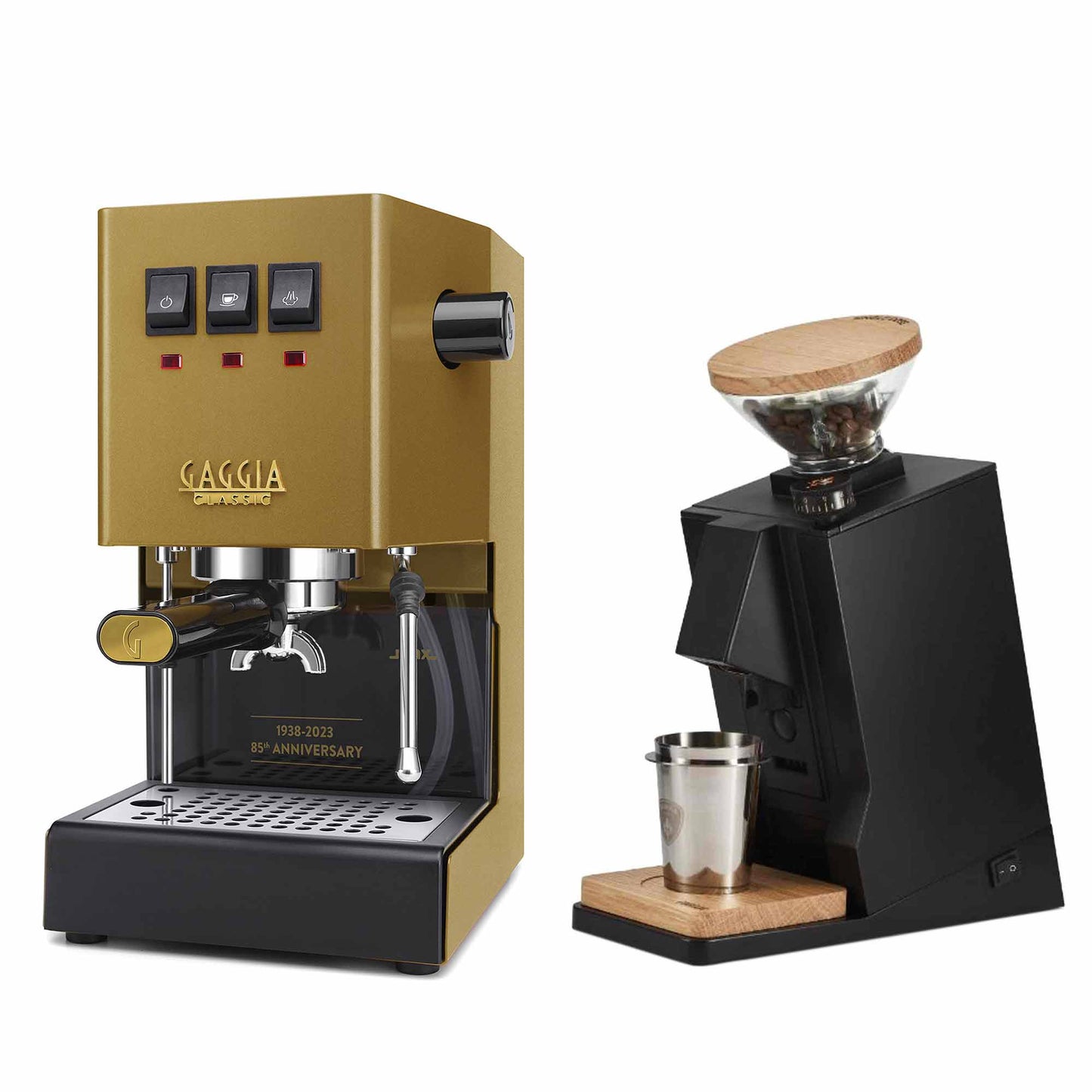 New - Gaggia Classic Evo Pro & Eureka Oro Single Dose Espresso Machine Package