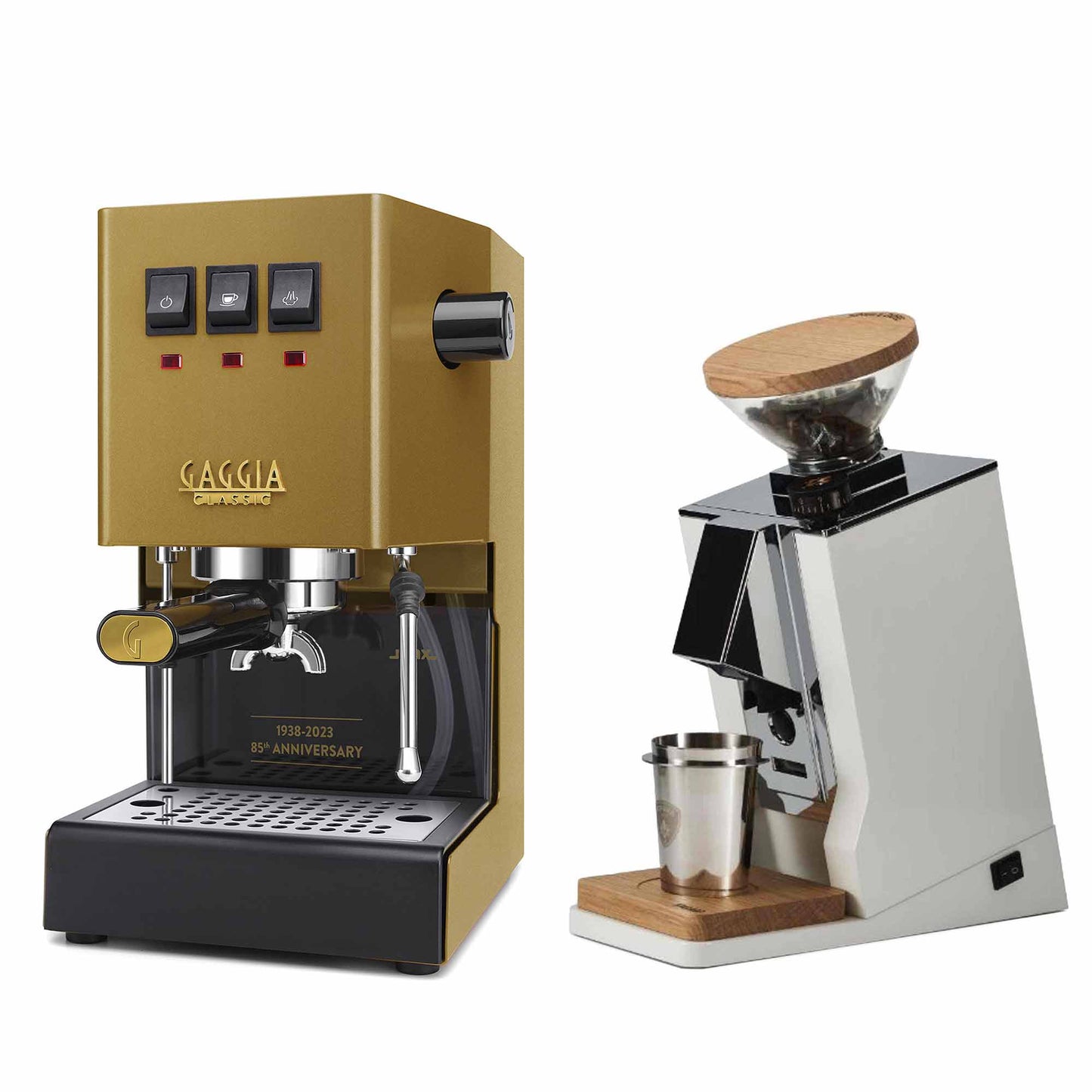 New - Gaggia Classic Evo Pro & Eureka Oro Single Dose Espresso Machine Package