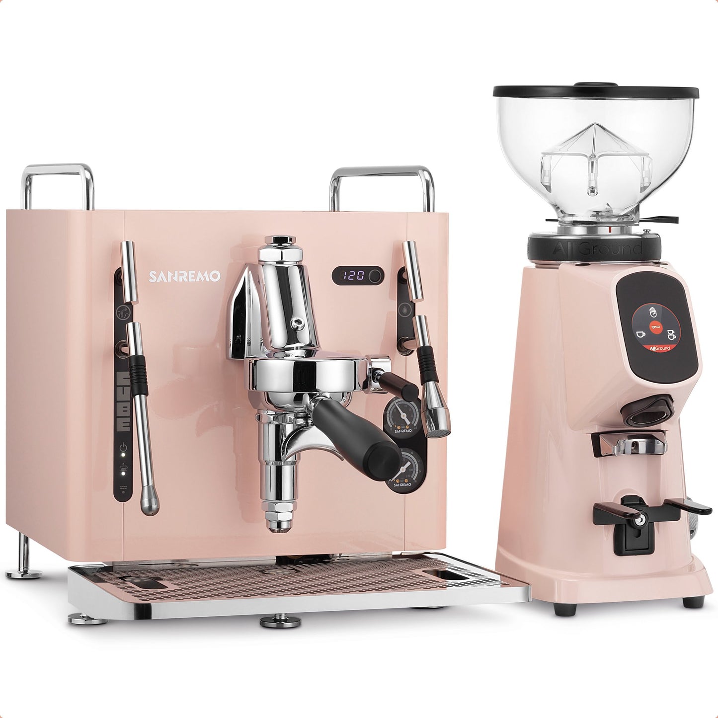 Sanremo Cube R Espresso Machine & Allground Grinder Package