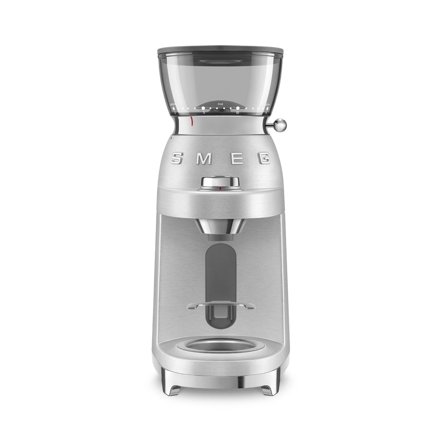 Smeg CGF02 Mini Pro Espresso Coffee Grinder - Stainless Steel