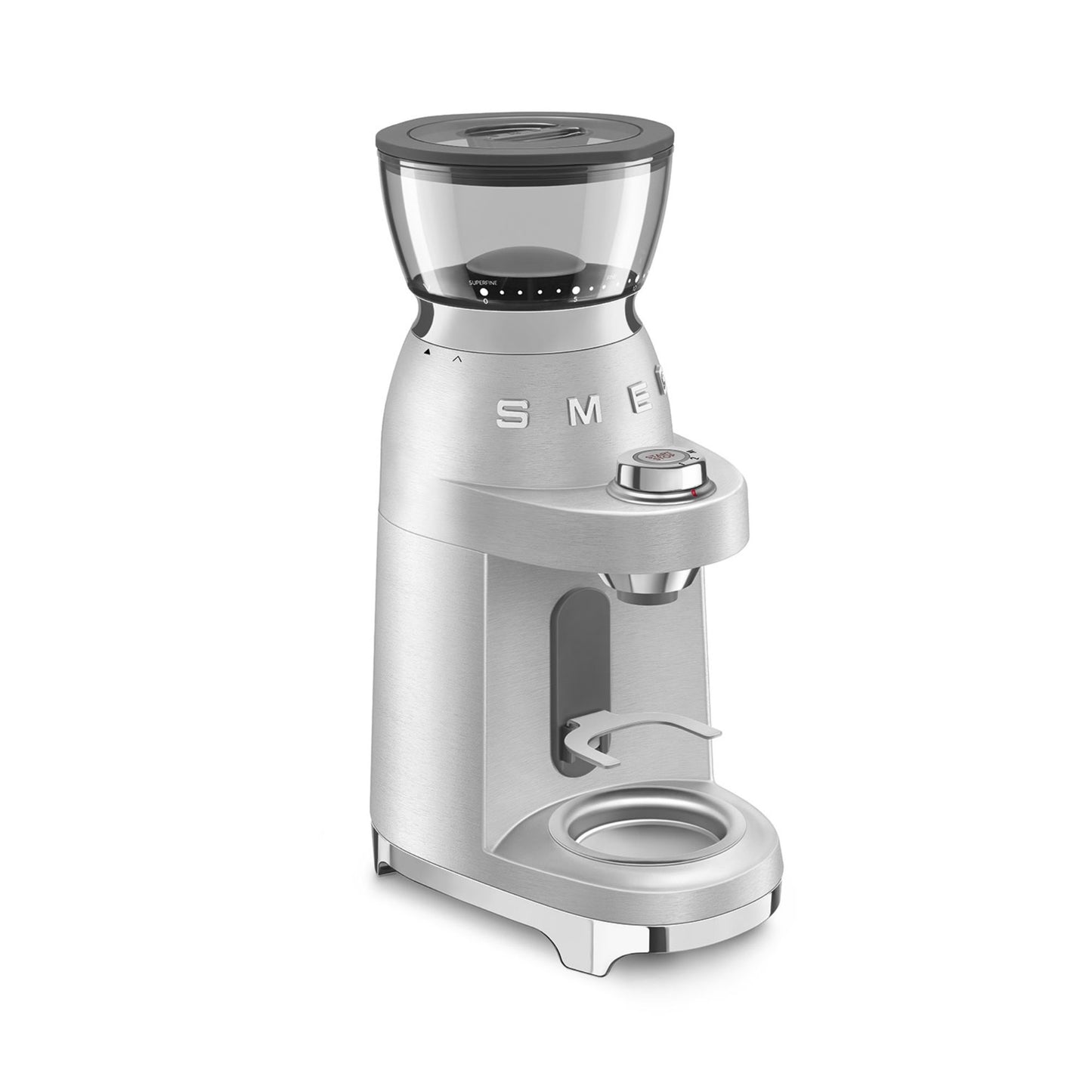 Smeg CGF02 Mini Pro Espresso Coffee Grinder - Stainless Steel