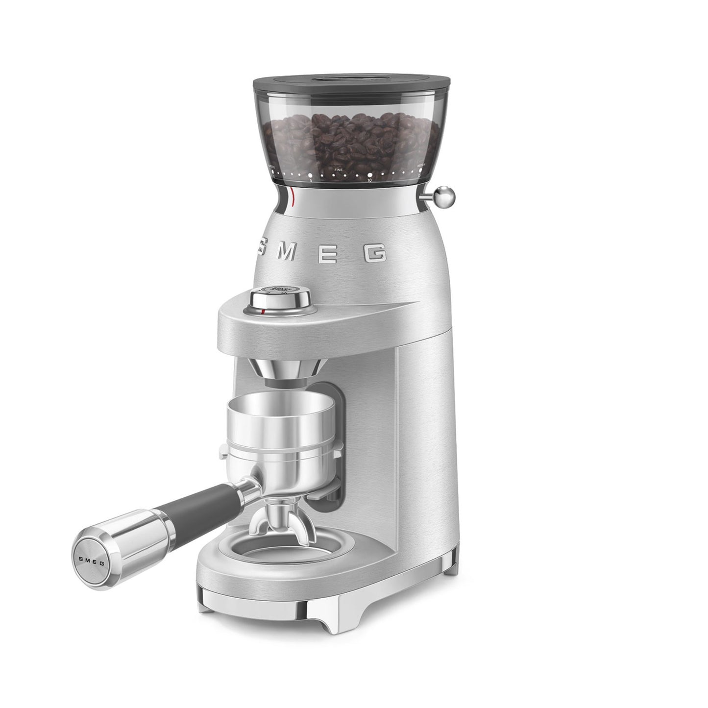 Smeg CGF02 Mini Pro Espresso Coffee Grinder - Stainless Steel