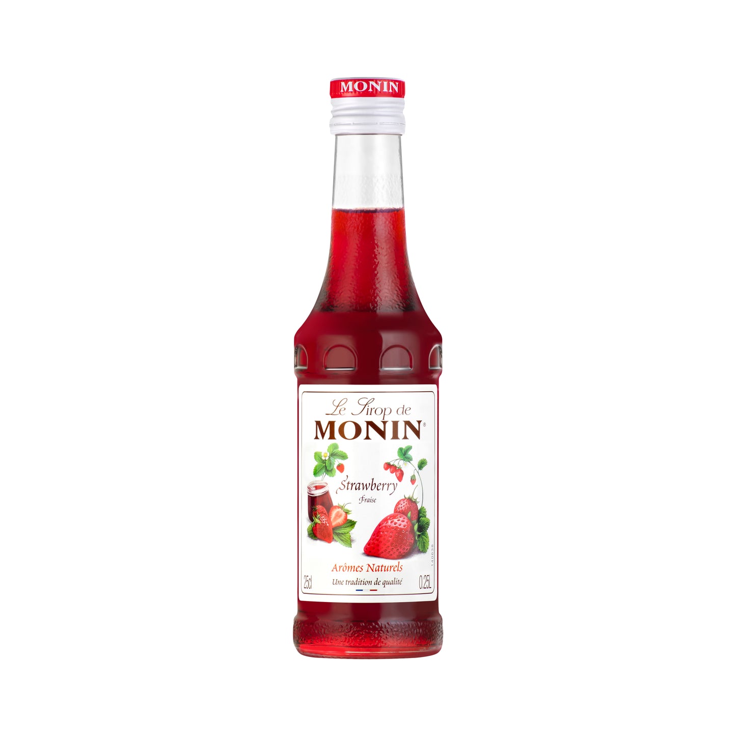 Monin Premium Strawberry Syrup 250ml Glass Bottle