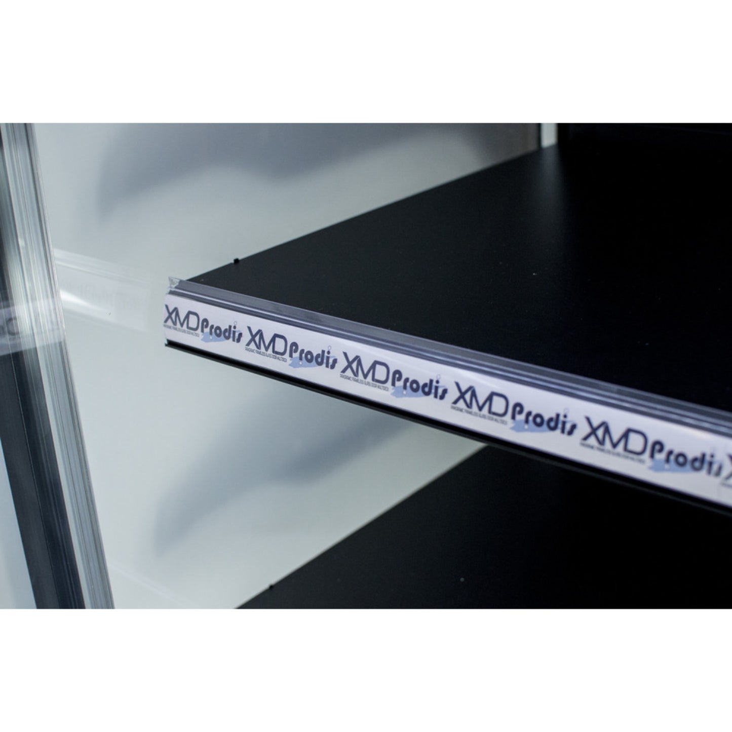 Prodis XMD1875-P-FGD-K Panoramic Frameless Glass Door Refridgerated Multideck - Black