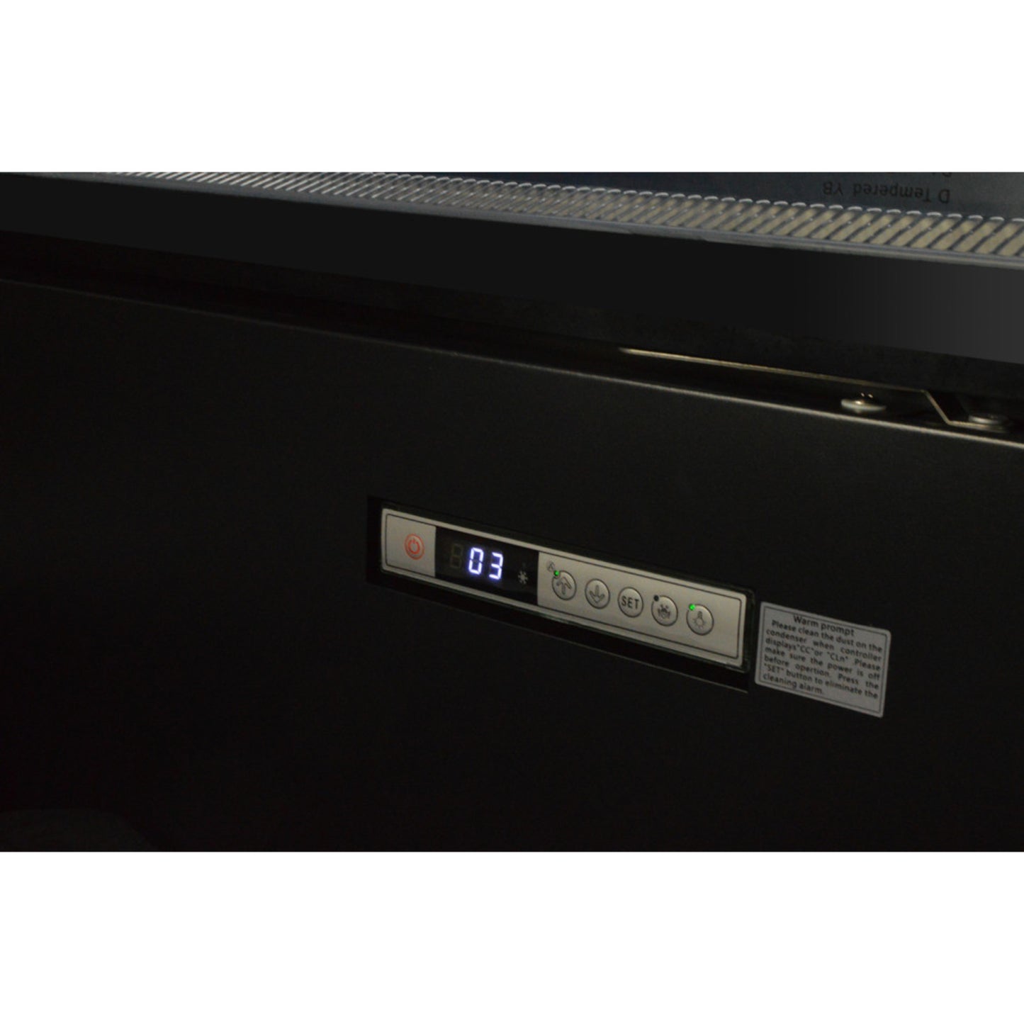 Prodis XMD1875-P-FGD-K Panoramic Frameless Glass Door Refridgerated Multideck - Black