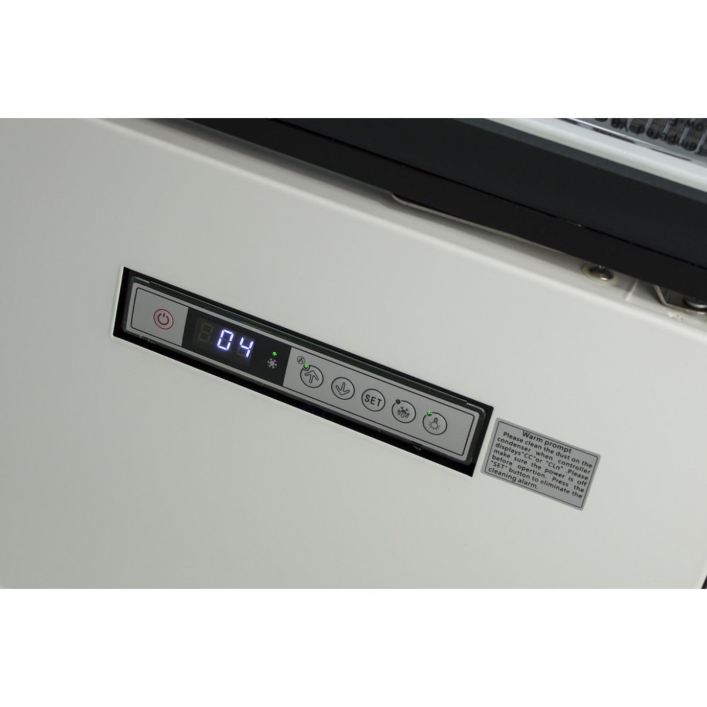 Prodis XMD1875-P-FGD-W Panoramic Frameless Glass Door Refridgerated Multideck - White