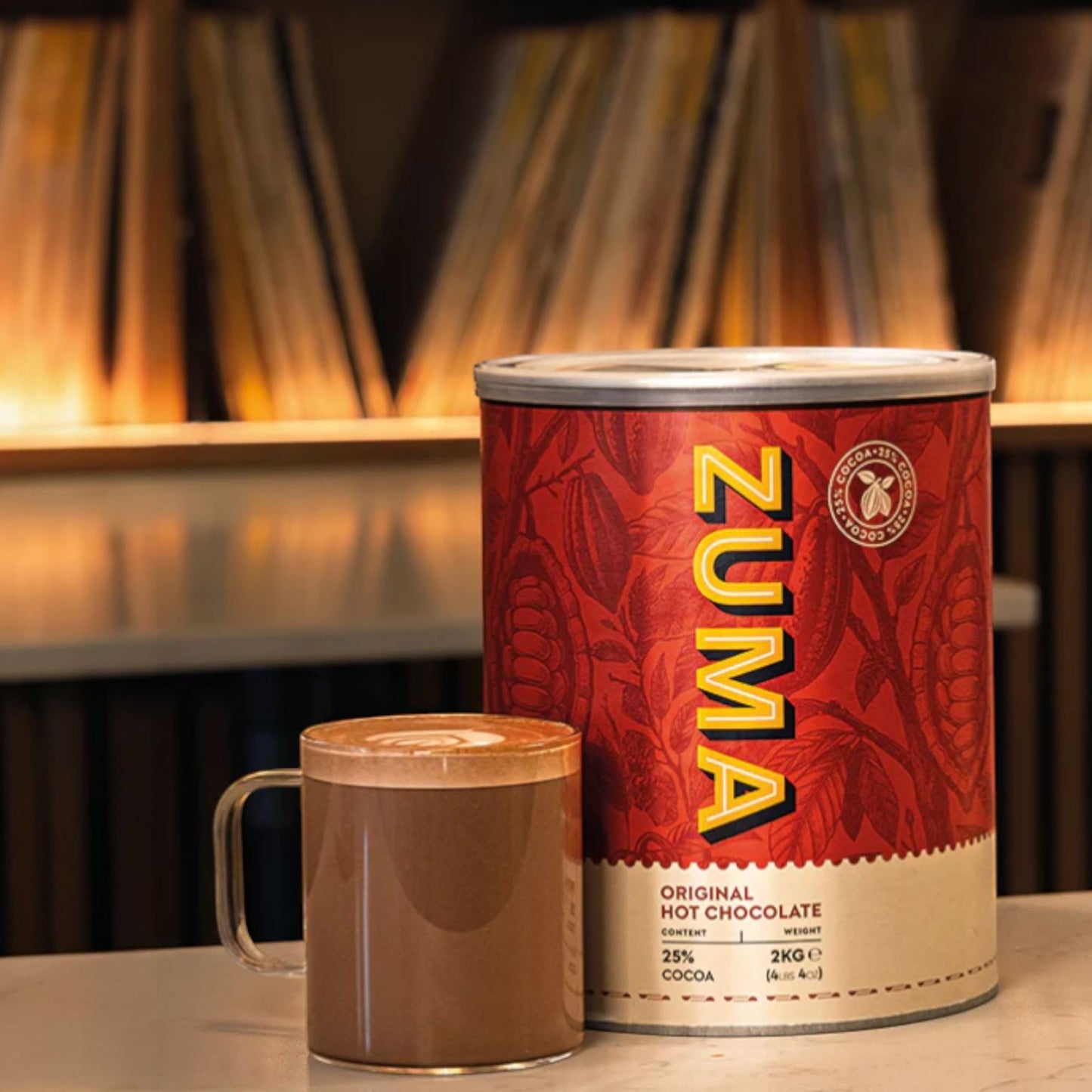 Zuma Original Premium Hot Chocolate 25% Cocoa 2kg Tin
