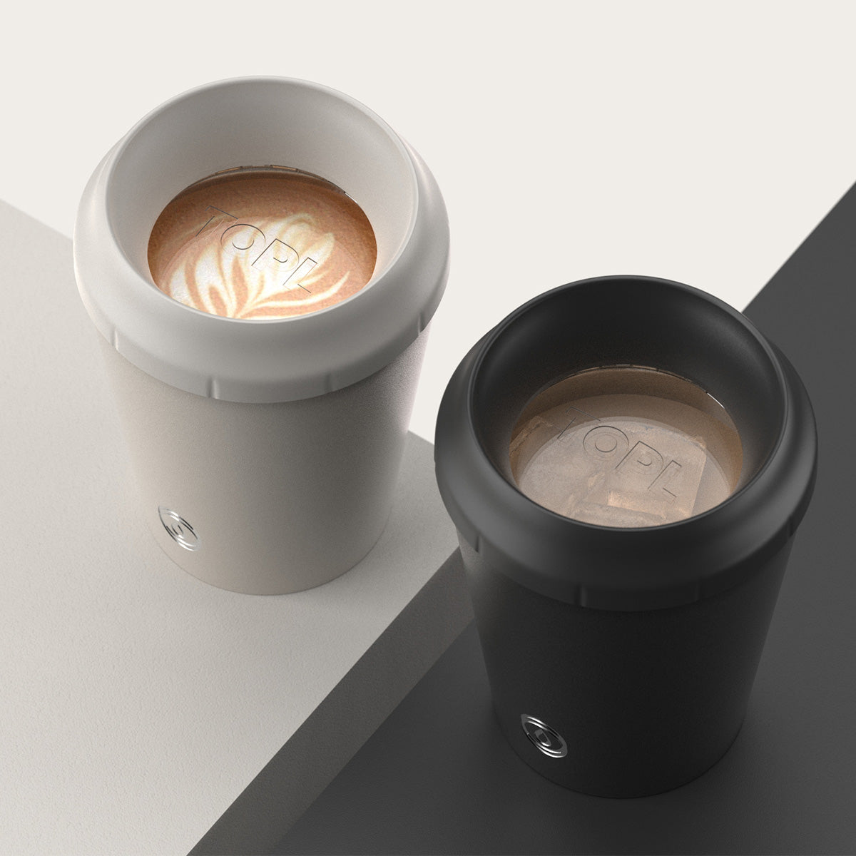 TOPL Flow360 Reusable Cup - Stone (8oz)