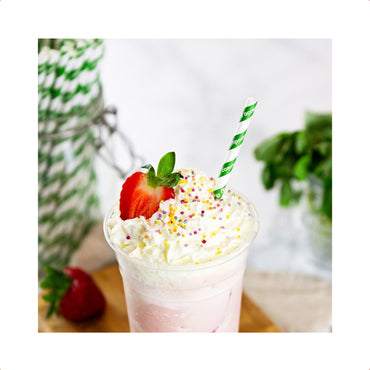 Vegware Compostable Jumbo 8mm Paper Straw, 7.8in - Case of 3000