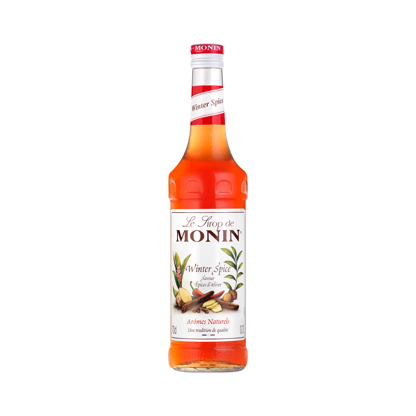 Monin Premium Winter Spice Syrup 700ml Glass Bottle