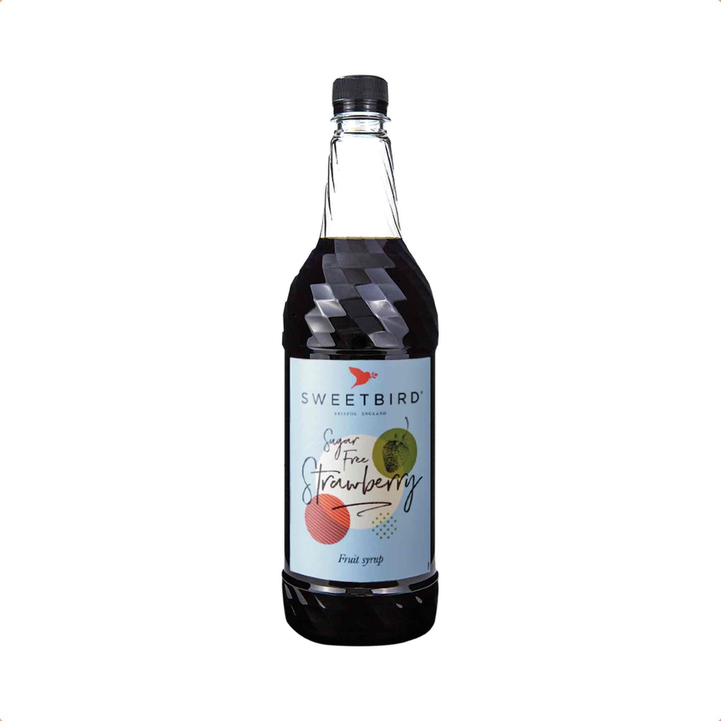 Sweetbird Sugar-Free Strawberry Syrup - 1 Litre Bottle