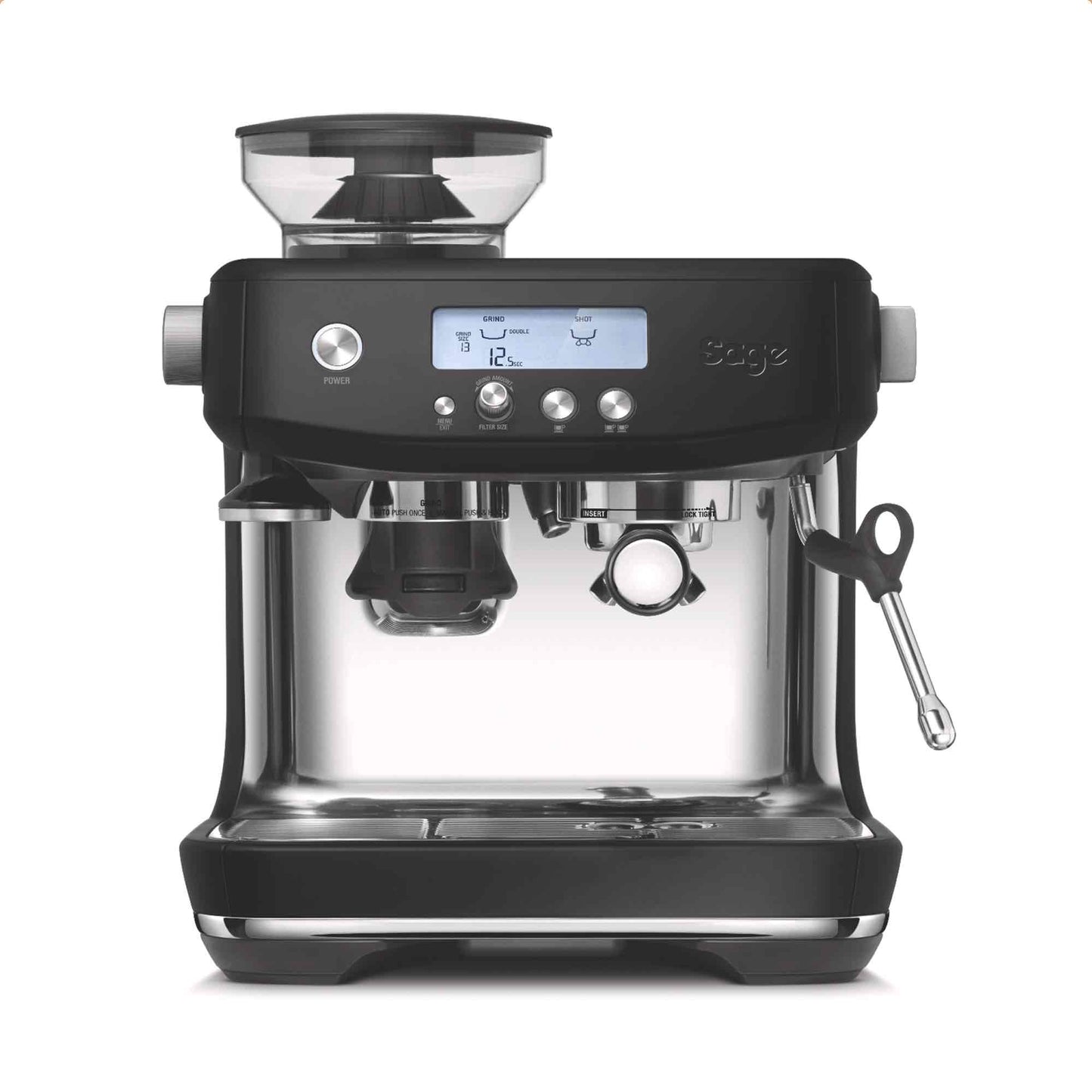Sage Barista Pro Espresso Machine - Black Truffle - Milk Jug Included