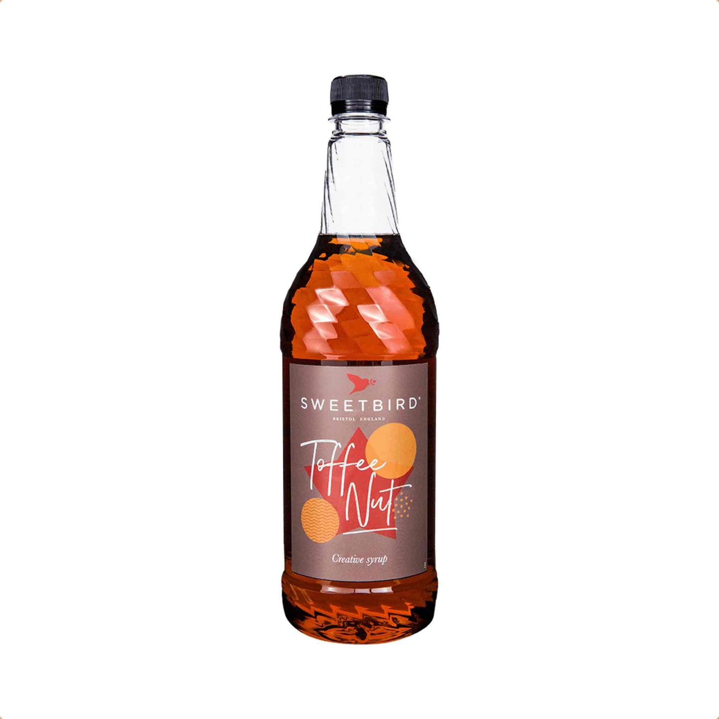 Sweetbird Toffee Nut Coffee Syrup - 1 Litre Bottle