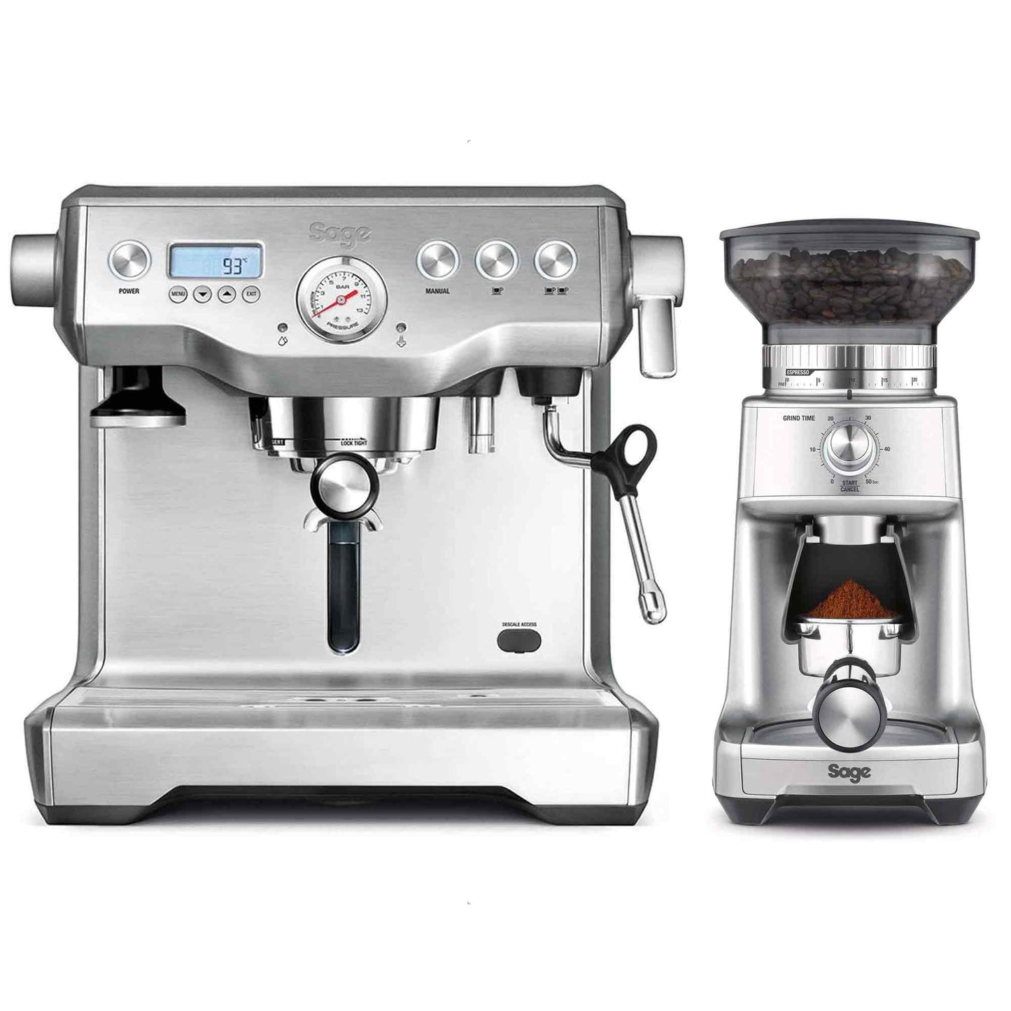 Sage The Dual Boiler Espresso Machine + The Dose Control Pro Package