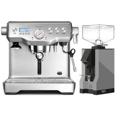 Sage The Dual Boiler Espresso Machine + Eureka Mignon Silenzio Grinder Package