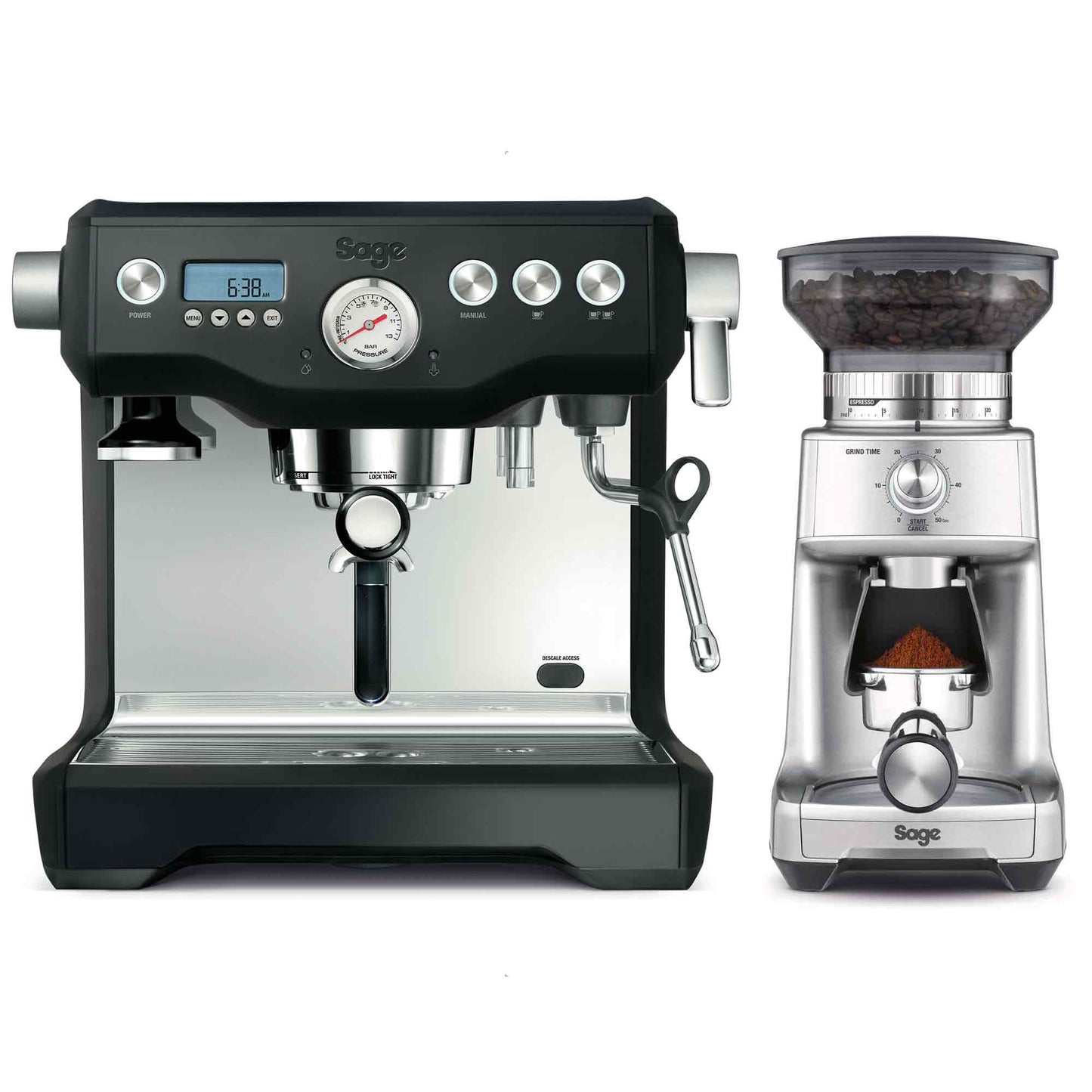 Sage The Dual Boiler Espresso Machine + The Dose Control Pro Package
