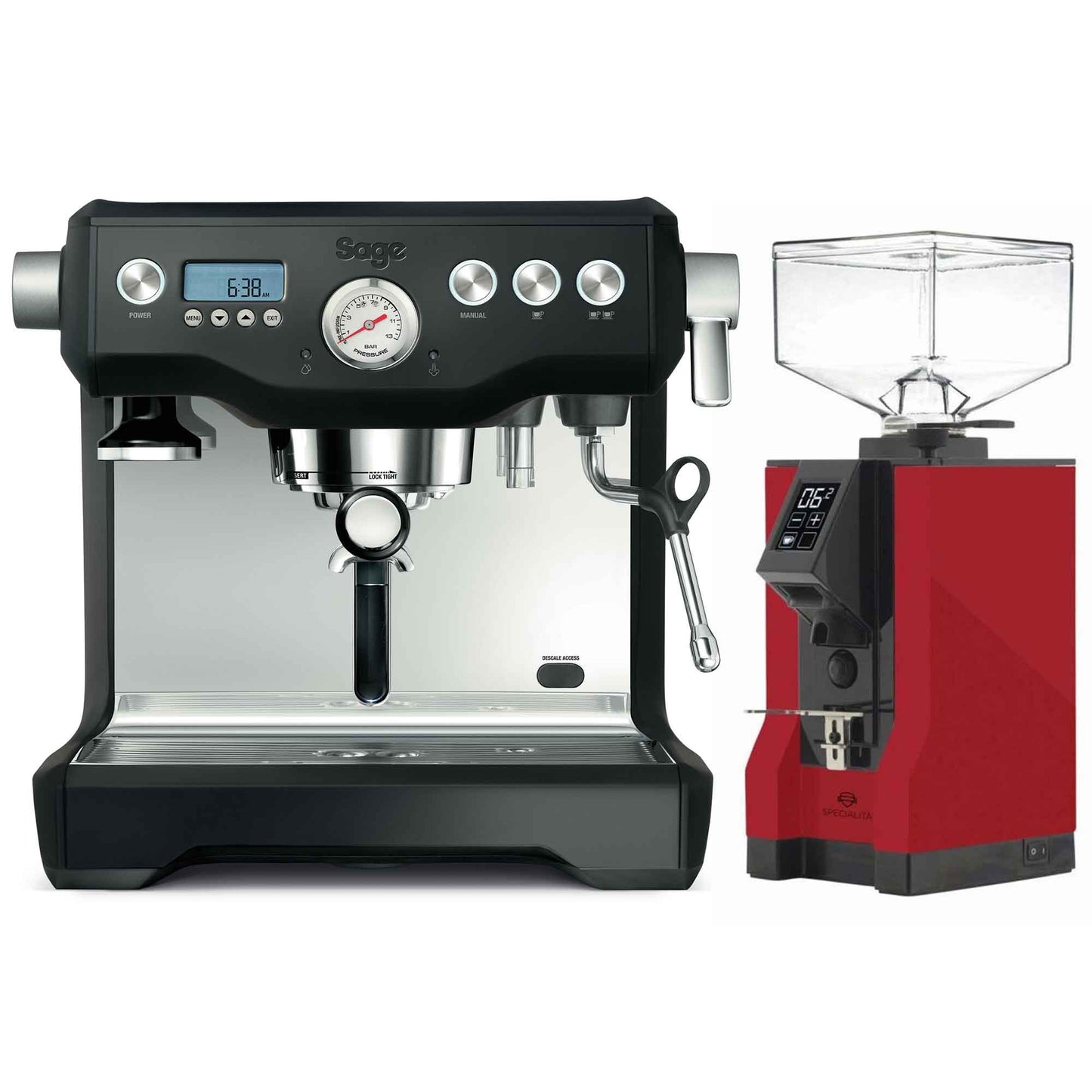 Sage The Dual Boiler Espresso Machine + Eureka Specialita Grinder Package