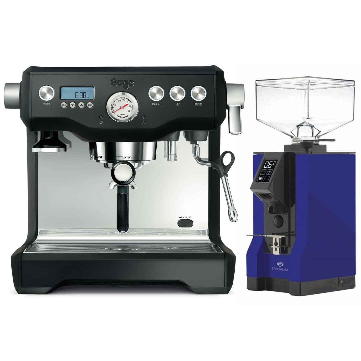 Sage The Dual Boiler Espresso Machine + Eureka Specialita Grinder Package