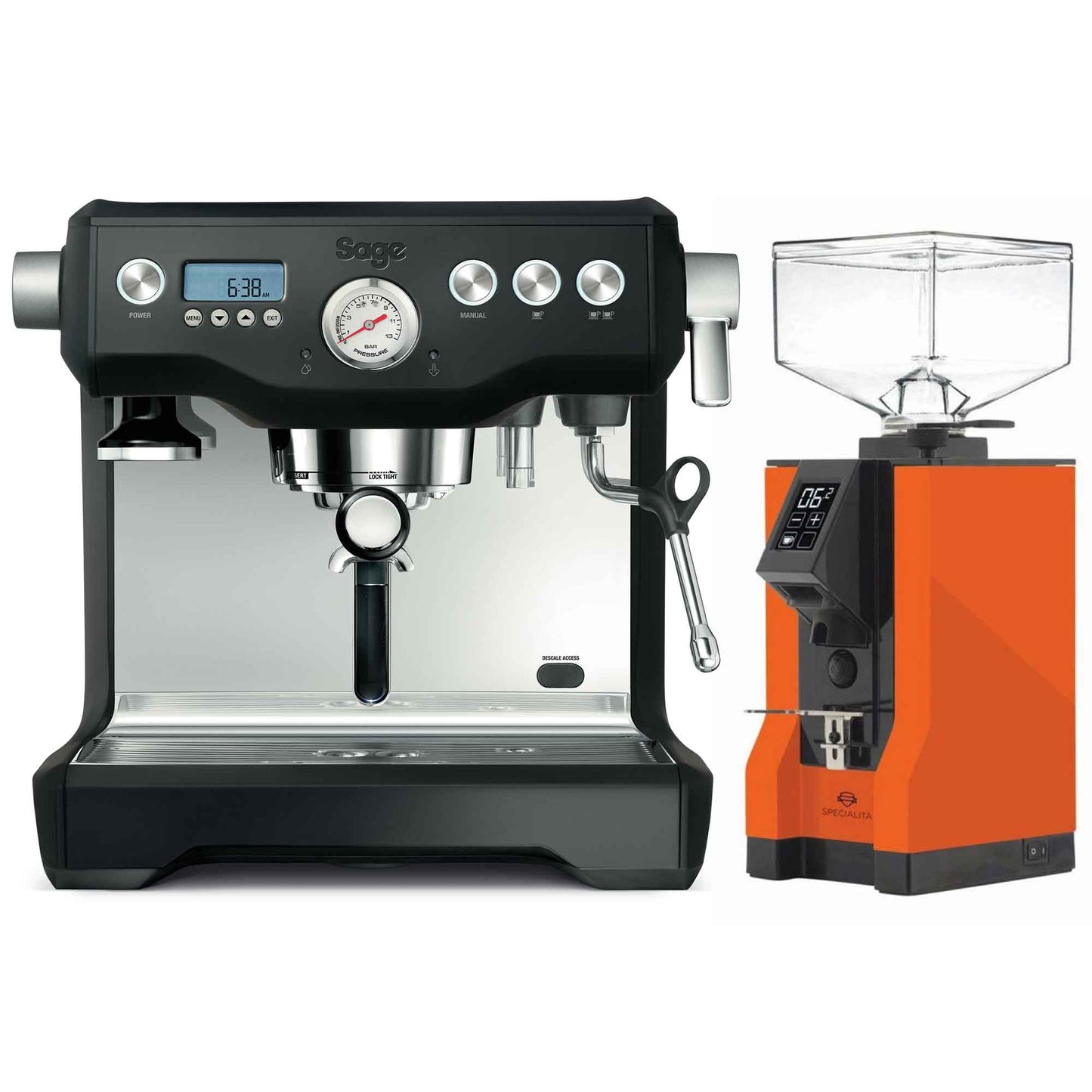 Sage The Dual Boiler Espresso Machine + Eureka Specialita Grinder Package