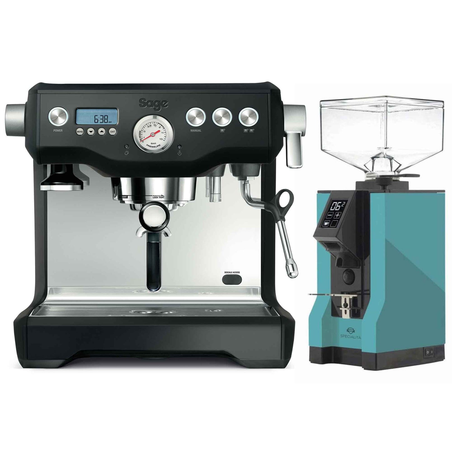 Sage The Dual Boiler Espresso Machine + Eureka Specialita Grinder Package