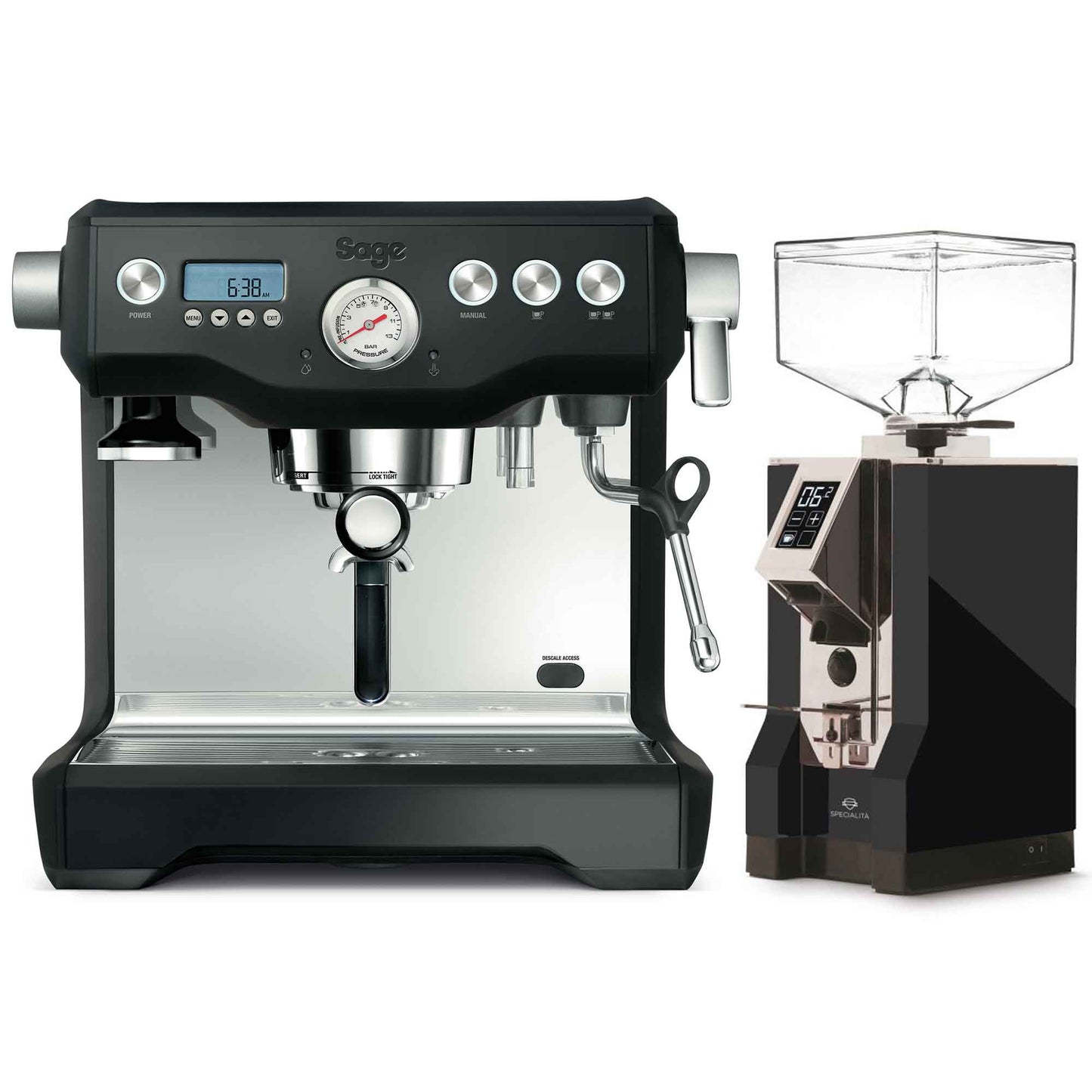 Sage The Dual Boiler Espresso Machine + Eureka Specialita Grinder Package