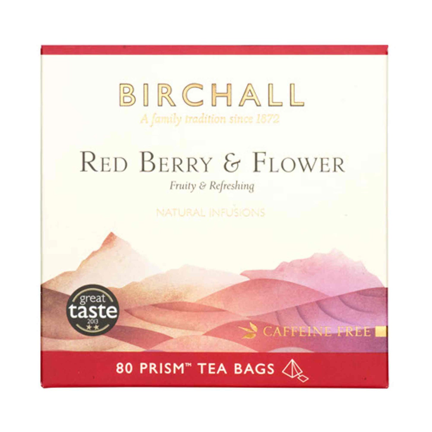 Birchall Red Berry & Flower Prism Tea Bags