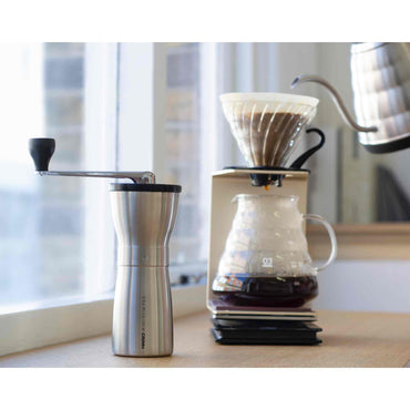 Hario Mini Slim PRO Coffee Grinder - Stainless Steel