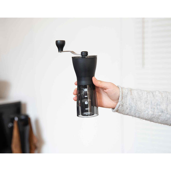 Hario Mini Mill Slim Plus Coffee Hand Burr Grinder Black Ceramic
