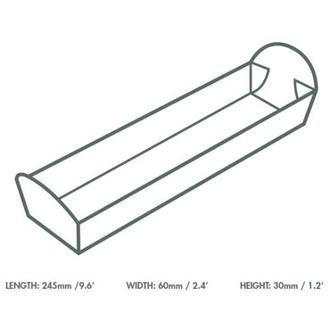 Vegware Compostable Kraft Baguette Tray - Case of 500