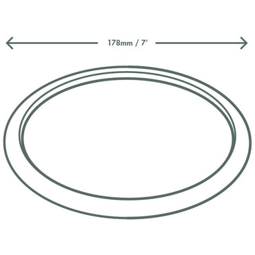 Vegware Compostable 7in Bagasse Plate - White - Case of 500