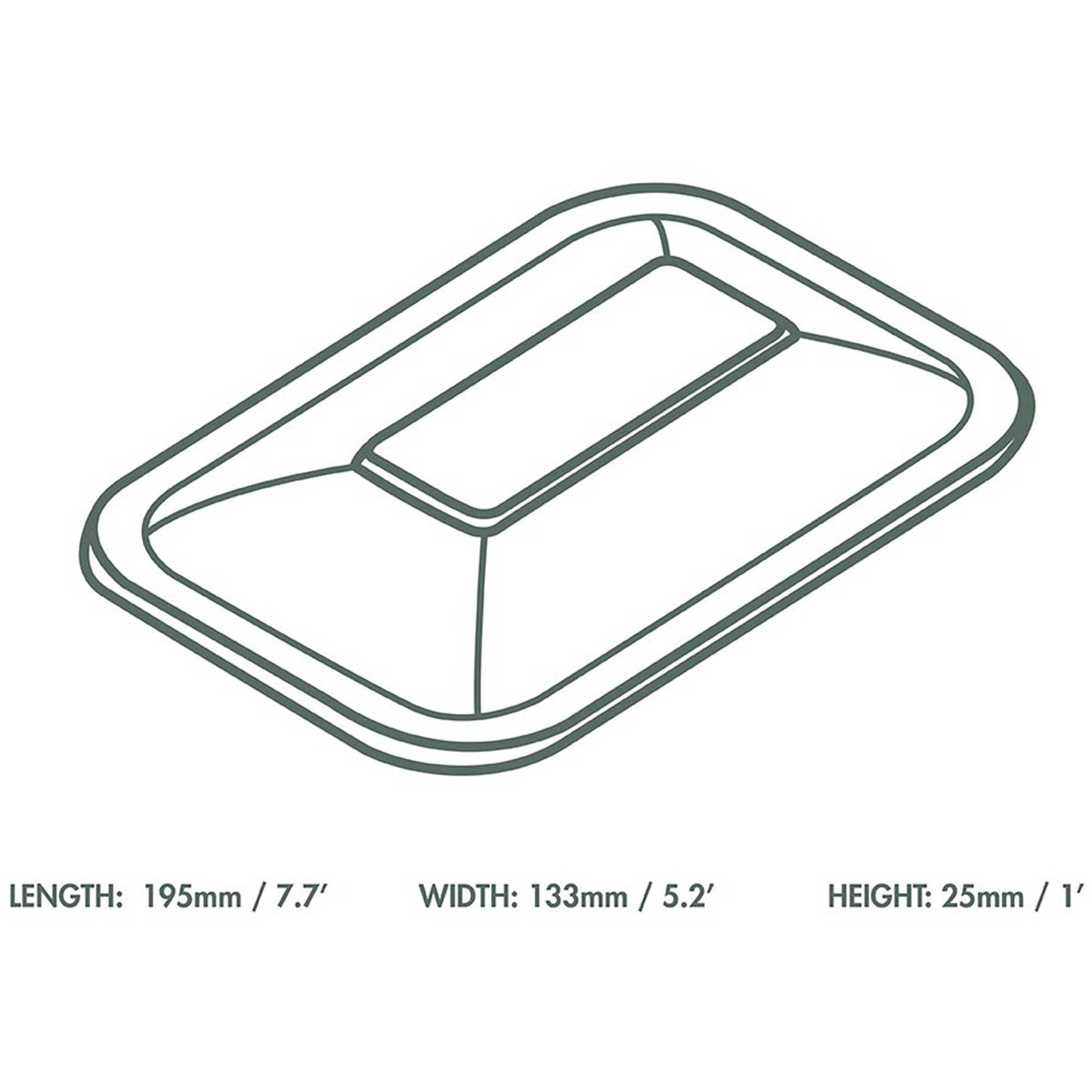 Vegware Compostable Size 3 PLA Gourmet Lid - Case of 600