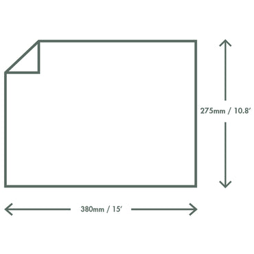Vegware Compostable 430 x 350mm Greaseproof Sheet - Green Tree - Case of 1000