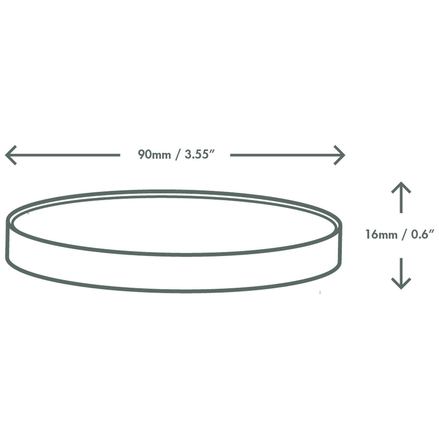 Vegware Compostable 90-Series Flat Paper Hot Lid - Case of 1000