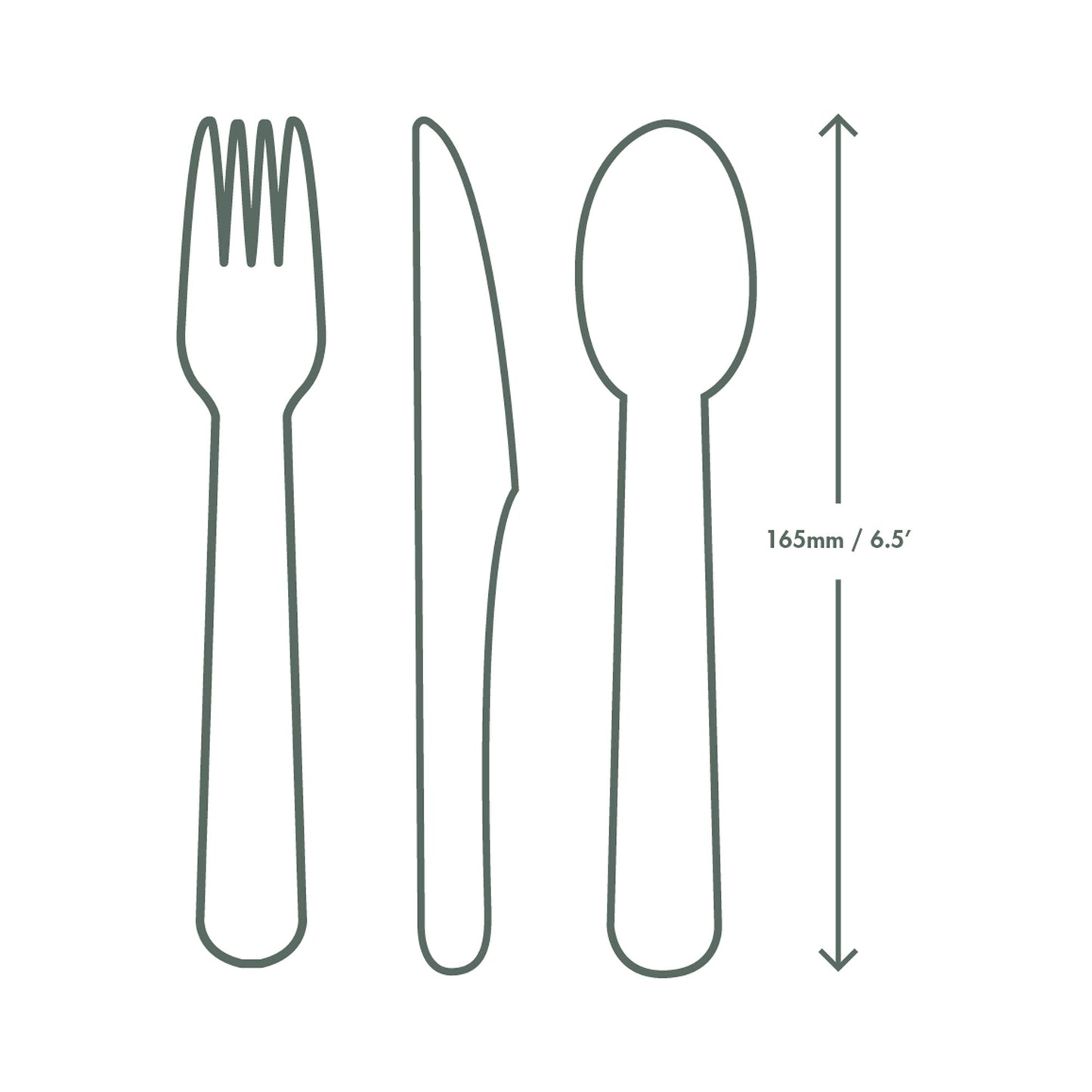 Vegware Compostable Wooden Cutlery Kit - Case of 250