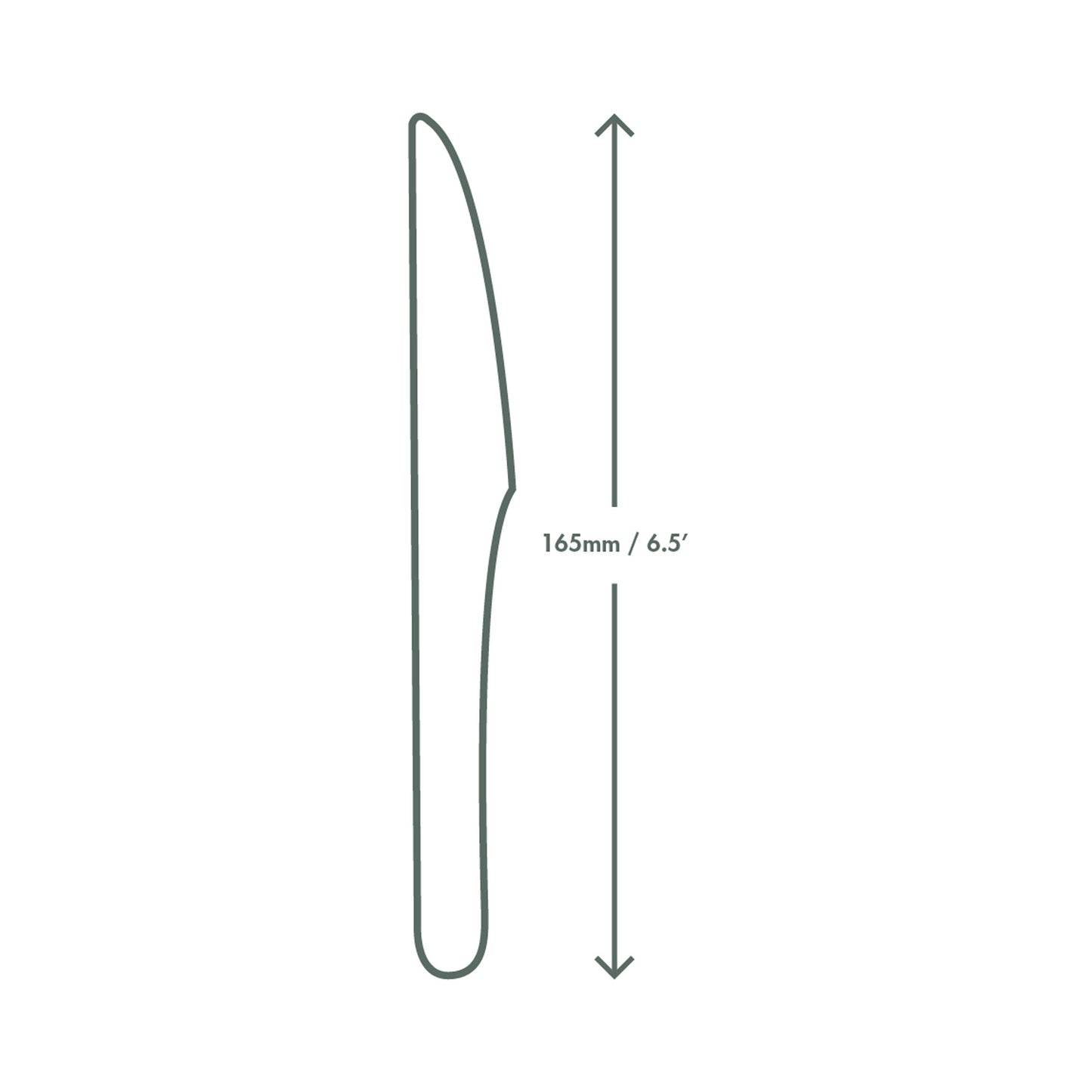 Vegware Compostable 6.5in Wooden Knife - Case of 1000