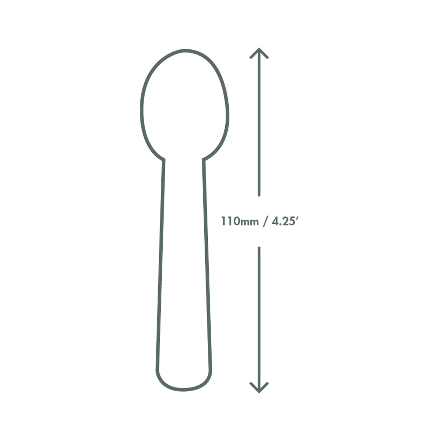 Vegware Compostable 4.25in Mini Wooden Spoon - Case of 2000