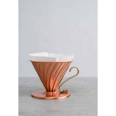 Hario V60 02 Copper Coffee Dripper - 4 Cup