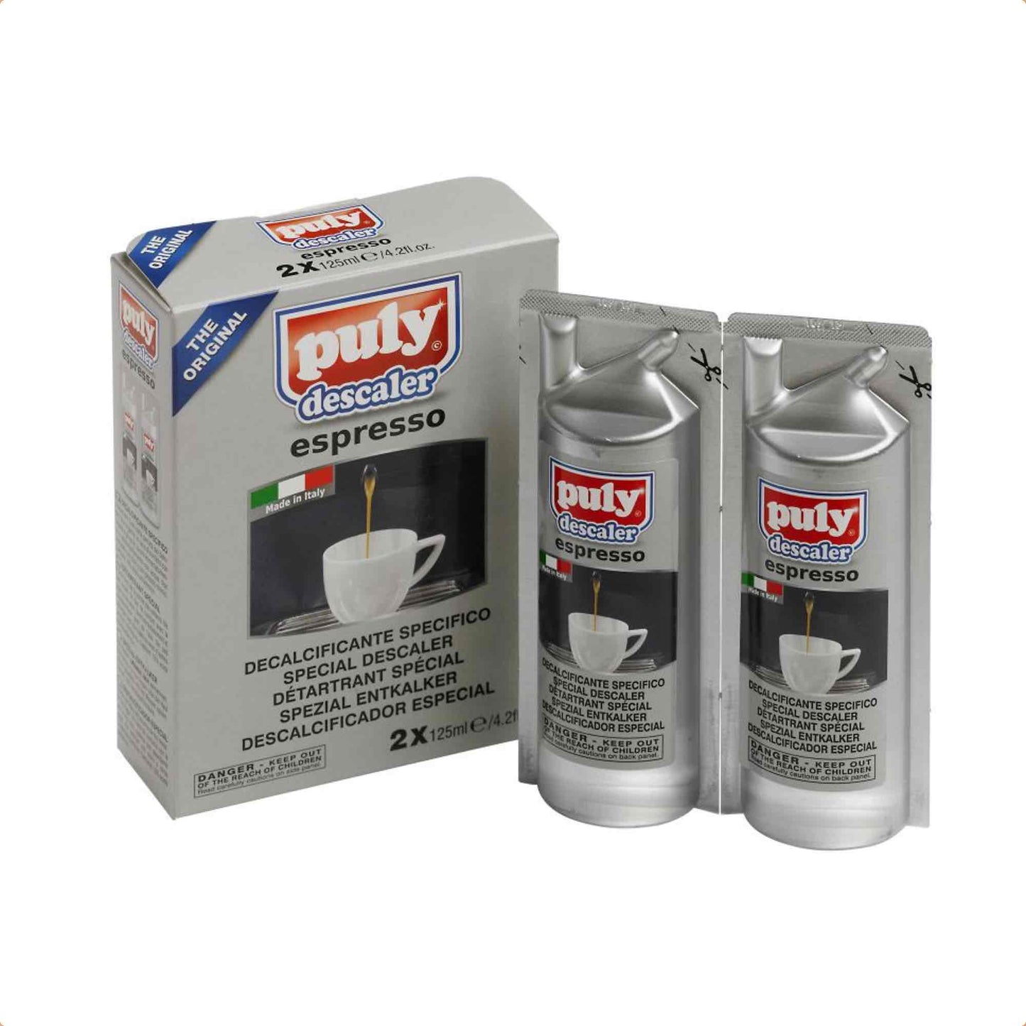 Puly Coffee Machine Descaler - 2 x 125ml Bottles