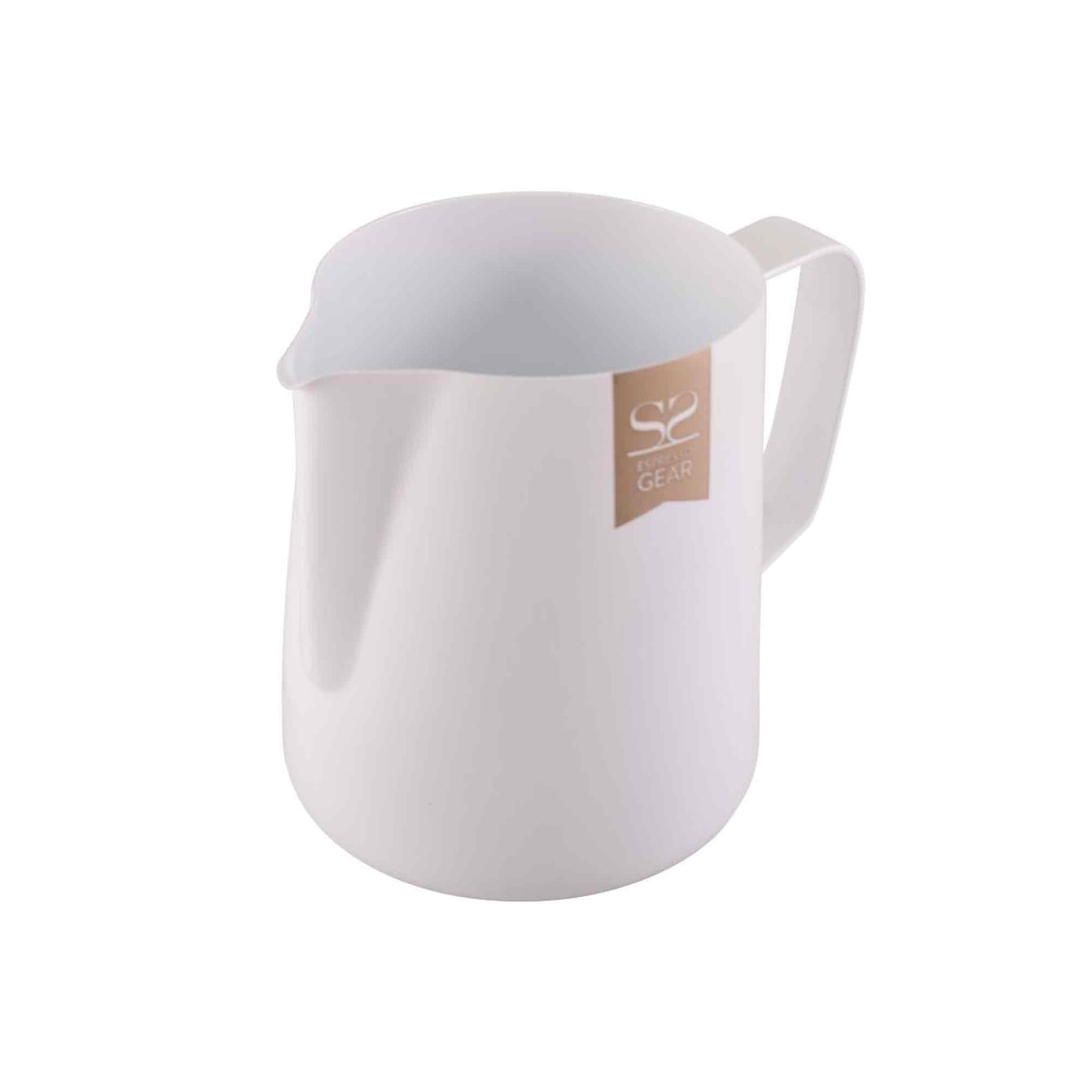 Espresso Gear Teflon Coated Milk Foaming Jug - White - 350ml