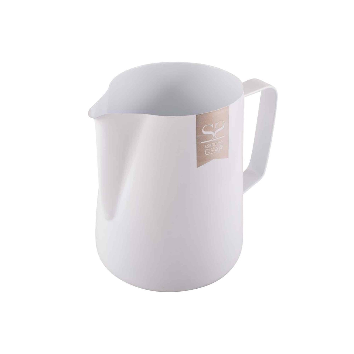 Espresso Gear Teflon Coated Milk Foaming Jug - White - 600ml