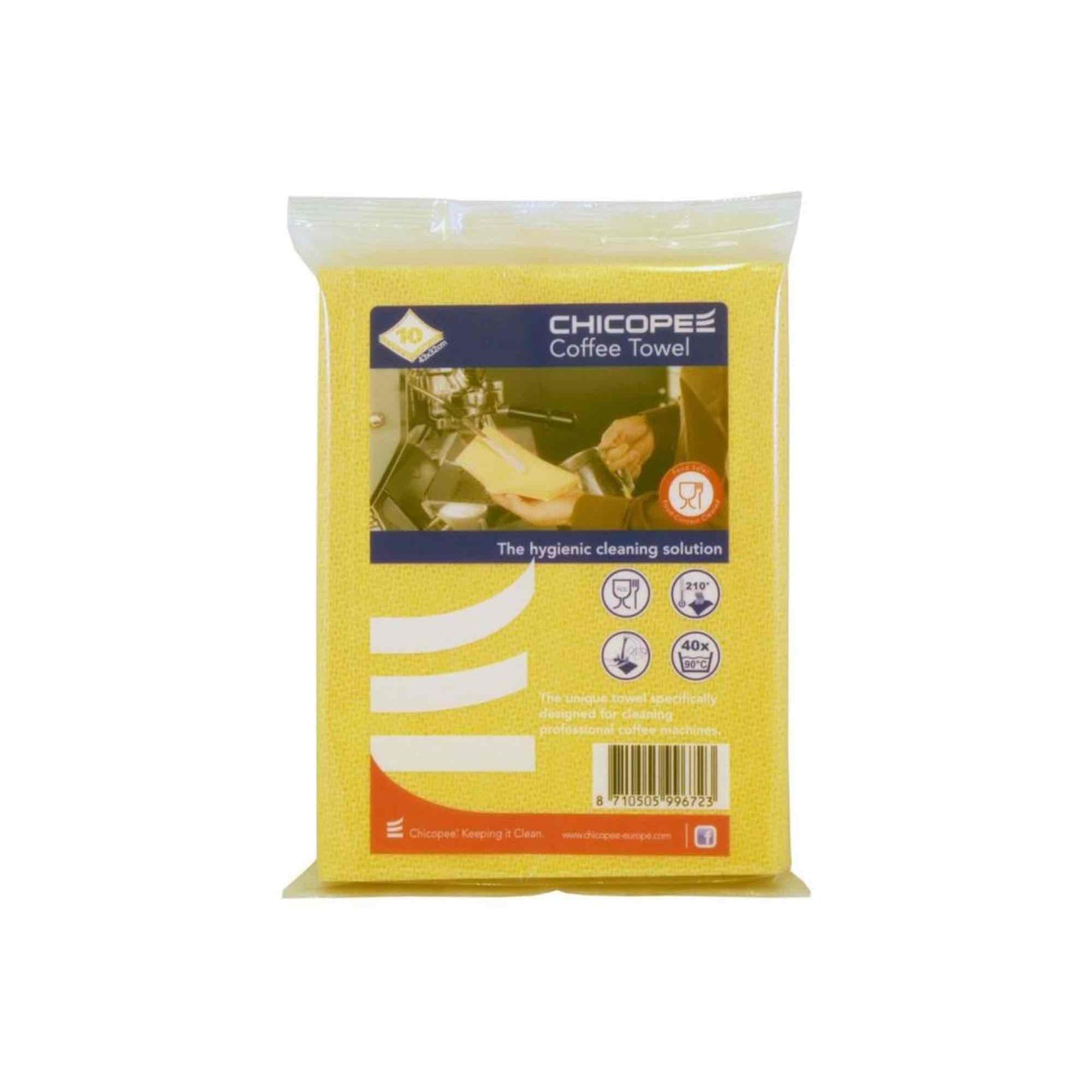 Chicopee Supertwill Heat Resistant Coffee Cleaning Wipe - Orange - Pack of 10