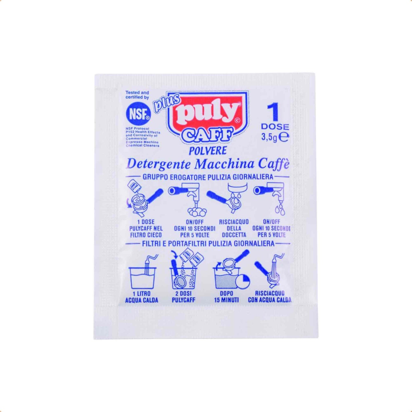 Puly Caff Plus Machine Cleaning Detergent 120 x 3.5g Sachets