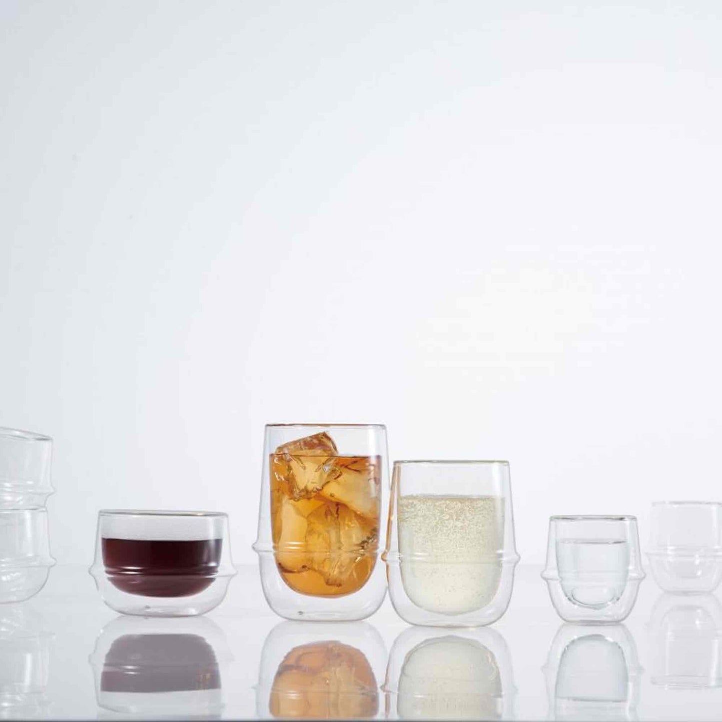 Kinto Kronos Double Wall Iced Tea Glass - 350ml - 12oz