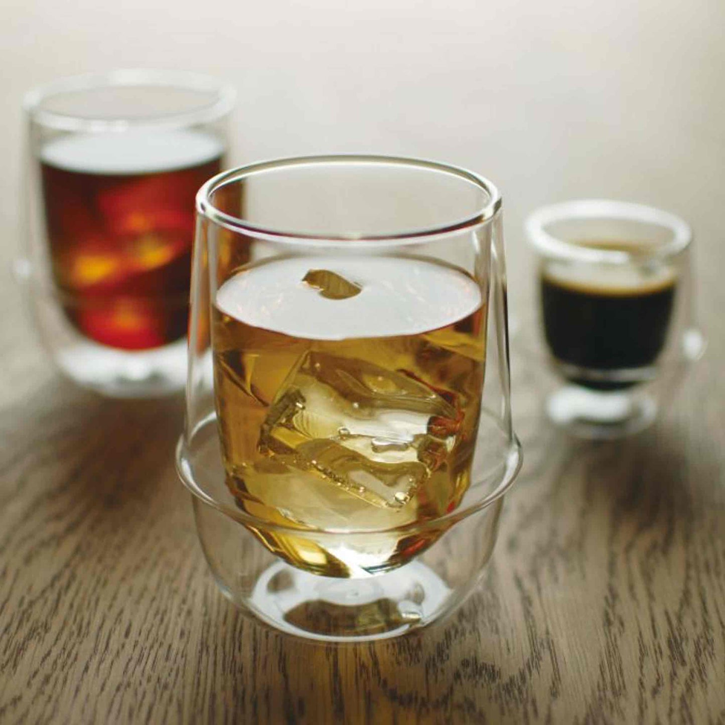 Kinto Kronos Double Wall Iced Tea Glass - 350ml - 12oz